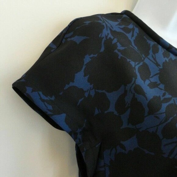 New MARC JACOBS New Prussian Blue Multi Clarice Flower Top Blouse Extra Small XS - Picture 4 of 6